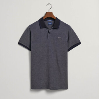 Gant - Gant - Oxford pique shirt ss | Polo T-shirt Persian Blue