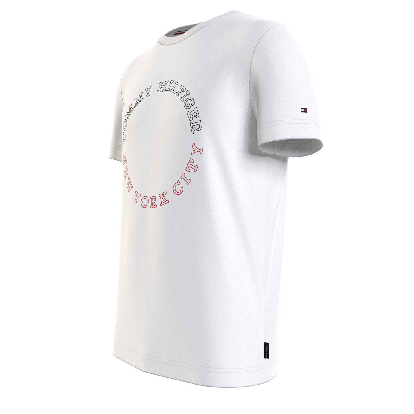 Fragt T-shirt tee TH Tommy roundle monotype Fri Hilfiger White -