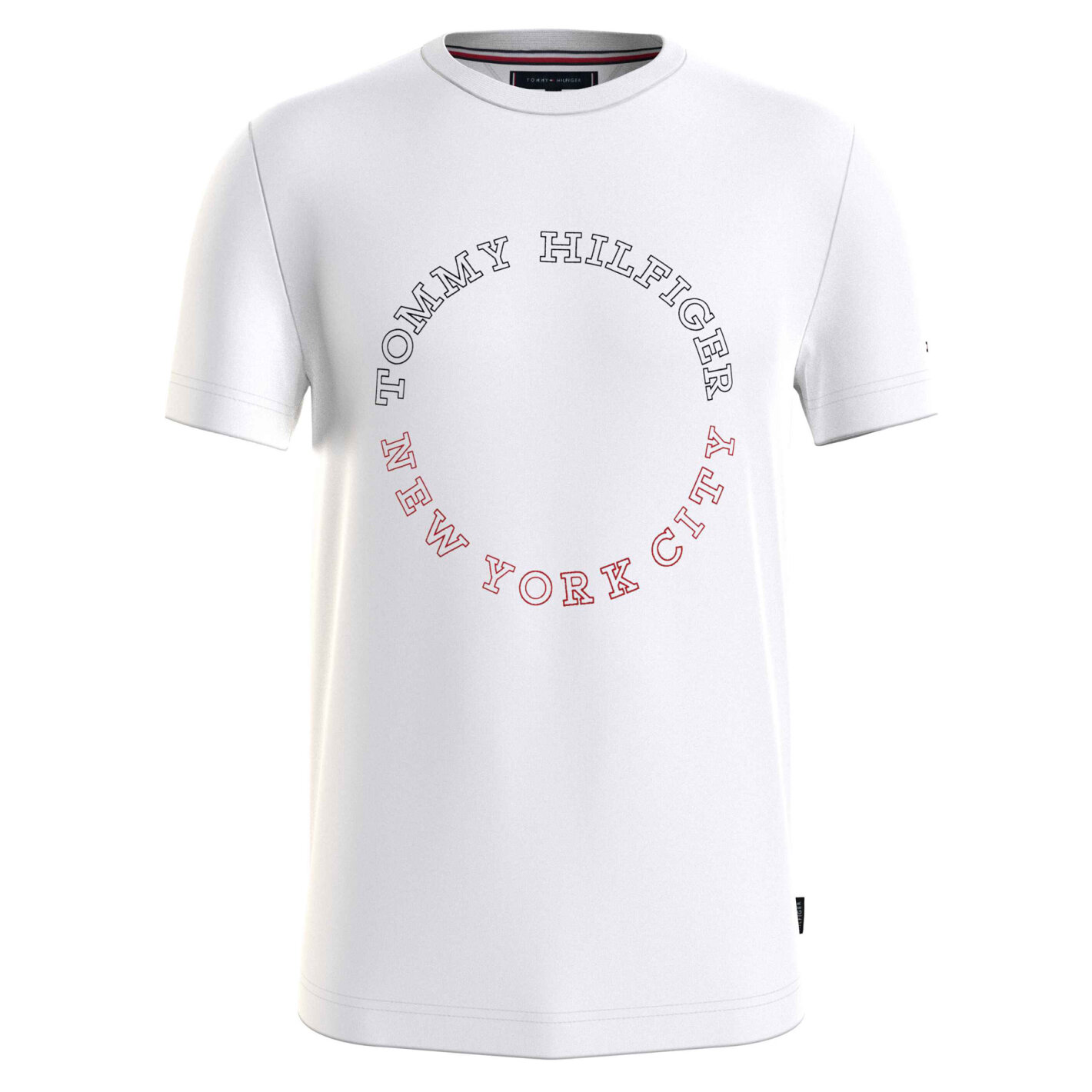 Fri roundle T-shirt - Tommy Fragt TH monotype White tee Hilfiger