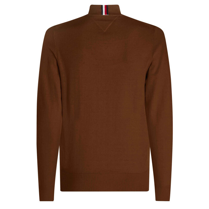 Tommy Hilfiger  - Tommy Hilfiger - TH cotton cashmere roll neck | Rullekrave Strik Khaki