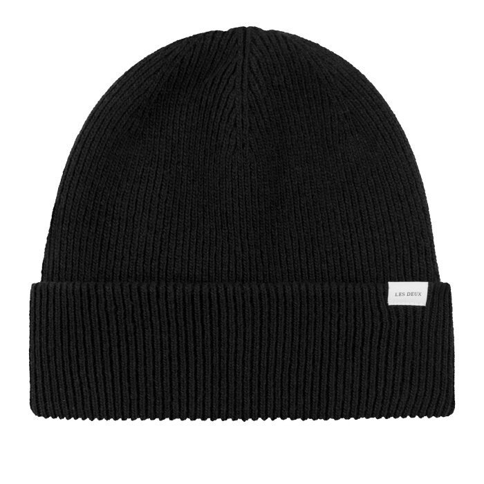 LES DEUX - Les Deux - Wayne wool beanie | Strik Hue Black