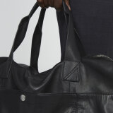 Matinique - Matinique - Weekend leather bag | Weekend Taske Sort