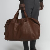 Matinique - Matinique - Weekend leather bag | Weekend Taske Cognac