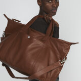 Matinique - Matinique - Weekend leather bag | Weekend Taske Cognac