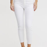 Pulz Jeans ( Dame )  - PULZ - PZJULIA HW 7/8 | BUKSER WHITE DENIM