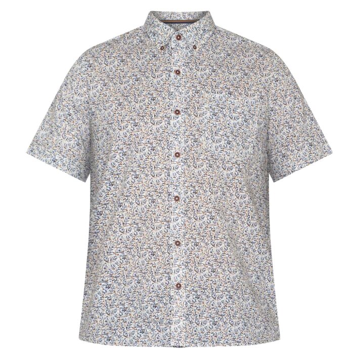 Signal - Signal - Trip mini print shirt | K/Æ Skjorte True Blue