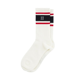 LES DEUX - Les Deux - William 2 pack socks | Strømper White Navy Red