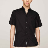 Tommy Hilfiger  - Tommy Hilfiger - Flex poplin shirt | K/Æ Skjorte Black