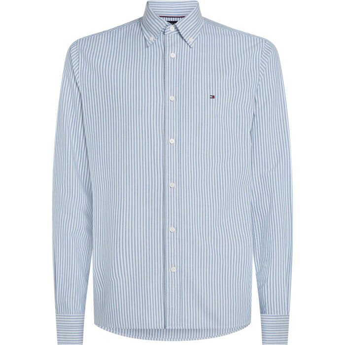 Tommy Hilfiger  - Tommy Hilfiger - Heritage oxford stri. shirt | Skjorte Blue stripe