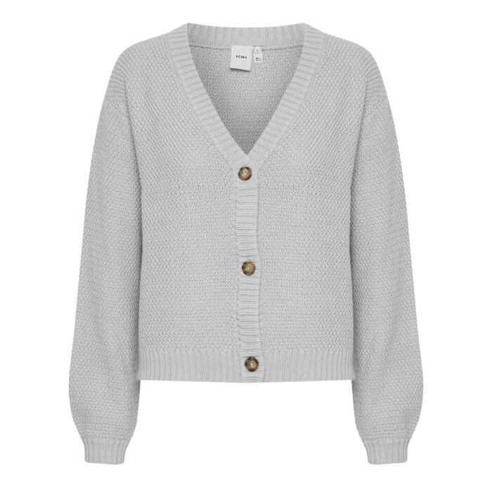 ICHI ( Dame ) - ICHI - IHNOELLE CA | CARDIGAN LIGHT GREY MELANGE