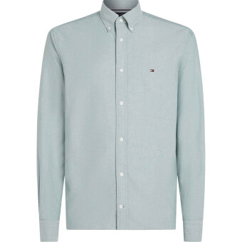 Tommy Hilfiger  - Tommy Hilfiger - Solid heritage oxford shirt | Skjorte Ornament Green