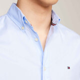 Tommy Hilfiger  - Tommy Hilfiger - Flex poplin shirt | K/Æ Skjorte Sweet Blue