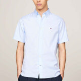 Tommy Hilfiger  - Tommy Hilfiger - Flex poplin shirt | K/Æ Skjorte Sweet Blue