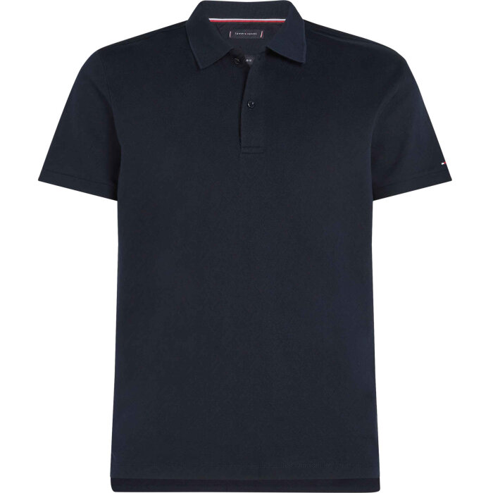 Tommy Hilfiger  - Tommy Hilfiger - Merc. jacquard | Polo T-shirt Marineblå