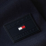 Tommy Hilfiger  - Tommy Hilfiger - Mixed media sweater zip | Strik Marineblå