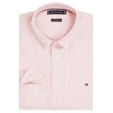 Tommy Hilfiger  - Tommy Hilfiger - Heritage oxford stripe shirt | Skjorte Orange Thunder