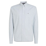 Tommy Hilfiger  - Tommy Hilfiger - Heritage oxford stripe shirt | Skjorte Ornament Green