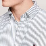 Tommy Hilfiger  - Tommy Hilfiger - Heritage oxford stripe shirt | Skjorte Ornament Green