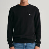 Gant - Gant - Cotton pique crew neck | Strik Sort