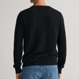 Gant - Gant - Cotton pique crew neck | Strik Sort