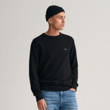 Gant - Gant - Cotton pique crew neck | Strik Sort