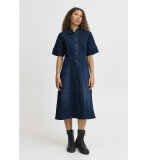 Pulz Jeans ( Dame )  - PULZ - PZDEBA SS DRESS | KJOLE MEDIUM BLUE DENIM