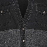 Pulz Jeans ( Dame )  - PULZ - PZANKE MIX FABRIC | CARDIGAN BLACK DENIM