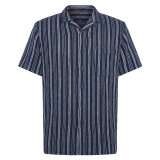 Signal - Signal - Tiger recycled stripe shirt | K/Æ Skjorte Blue Captain