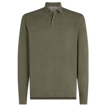 Tommy Hilfiger  - Tommy Hilfiger -1985 regular polo LS | Polo T-shirt Utility Olive