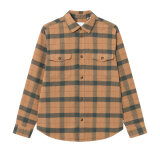 LES DEUX - Les Deux - Lennon flannel shirt | Skjorte Tobacco Brown