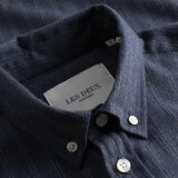 LES DEUX - Les Deux - Desert stripe shirt | Skjorte dark Navy