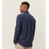 LES DEUX - Les Deux - Desert stripe shirt | Skjorte dark Navy