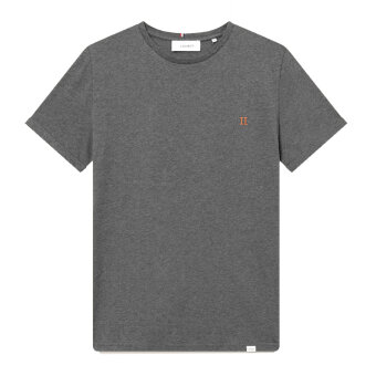 LES DEUX - Les Deux - Nørregaard tee | T-shirt Charcoal Mel