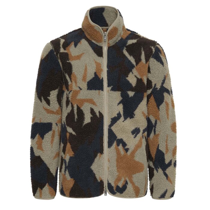 Matinique - Matinique - Logan print | Fleece Trøje Camb Brown