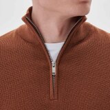 Matinique - Matinique - Lagoon 1/4 zip | Strik Camb Brown