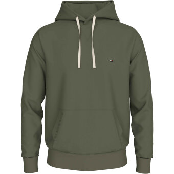 Tommy Hilfiger  - Tommy Hilfiger - Essential Fleece Hoodie | Hættetrøje Battle Green