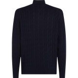 Tommy Hilfiger  - Tommy Hilfiger - Cotton Cable Sweater | Strik Desert Sky