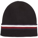 Tommy Hilfiger  - Tommy Hilfiger - Corp love stripe beanie | Strik hue Black