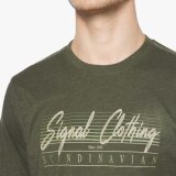 Signal - Signal - Liam front print | T-shirt Full Green Melange