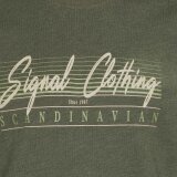 Signal - Signal - Liam front print | T-shirt Full Green Melange