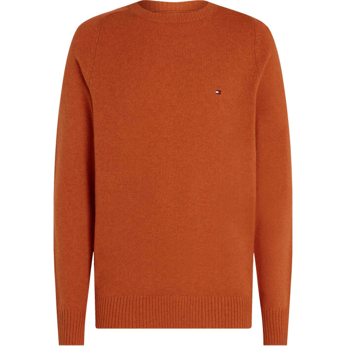 Tommy Hilfiger  - Tommy Hilfiger - Lambswool crew neck | Strik Orange