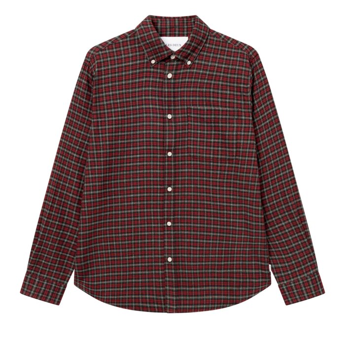 LES DEUX - Les Deux - Kent check shirt | Skjorte Red Black