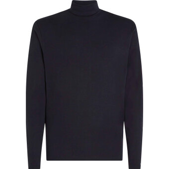 Tommy Hilfiger  - Tommy Hilfiger - Roll neck cotton | Rullekrave Desert Sky