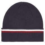 Tommy Hilfiger  - Tommy Hilfiger - Corp love stripe beanie | Strik hue Space Blue