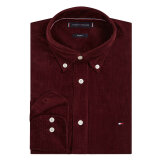 Tommy Hilfiger  - Tommy Hilfiger - TH solid corduroy shirt | Skjorte Vinrød