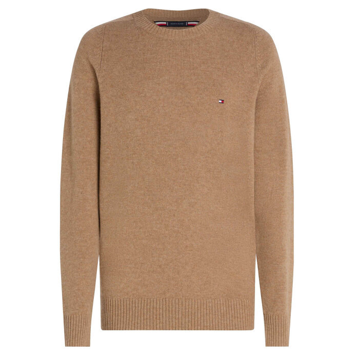 Tommy Hilfiger  - Tommy Hilfiger - Lambswool crew neck | Strik Safari Canvas