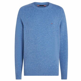 Tommy Hilfiger  - Tommy Hilfiger - Lambswool crew neck | Strik Blue Spell