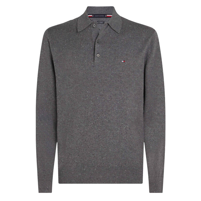 Tommy Hilfiger  - Tommy Hilfiger - TH cotton cashmere sweater | Strik Medium Grey