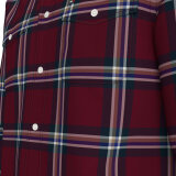 Tommy Hilfiger  - Tommy Hilfiger - Heavy brushed check shirt | Skjorte Vinrød