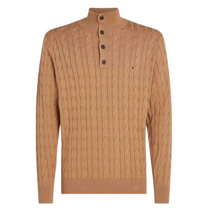 Tommy Hilfiger  - Tommy Hilfiger - TH cotton cable sweater | Strik Safari Canvas